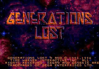 Picture of the game Generations Lost