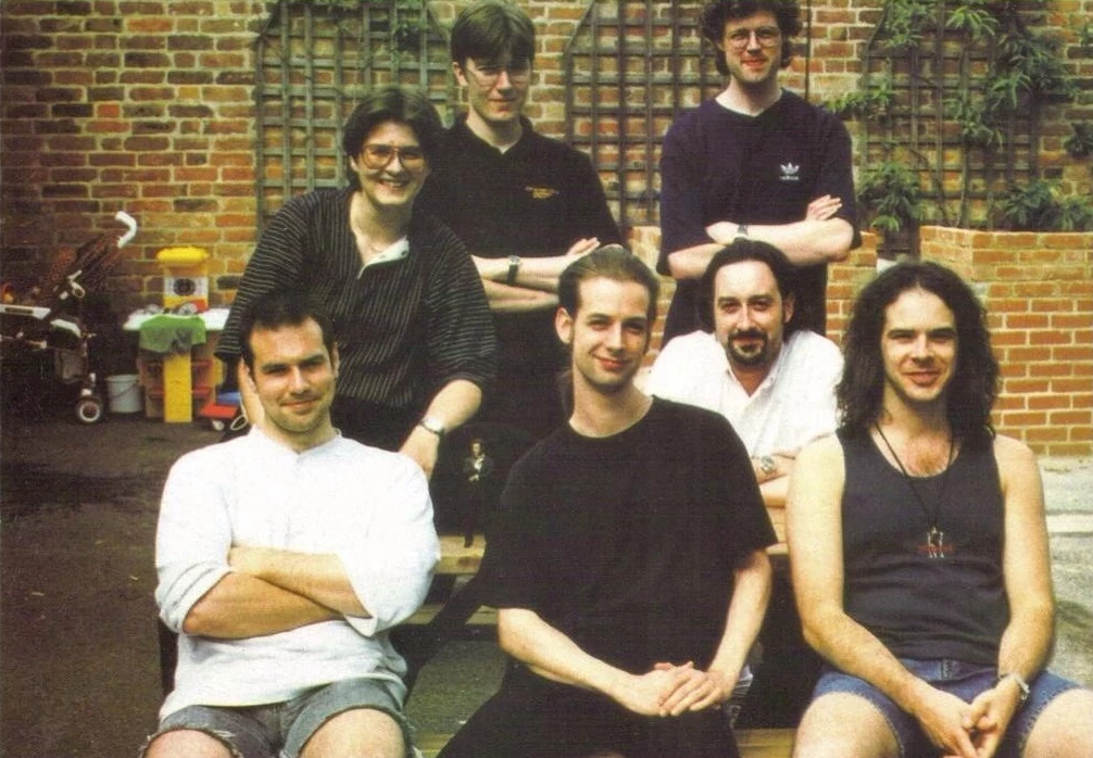 Team photo of the developers of the game GoldenEye 007