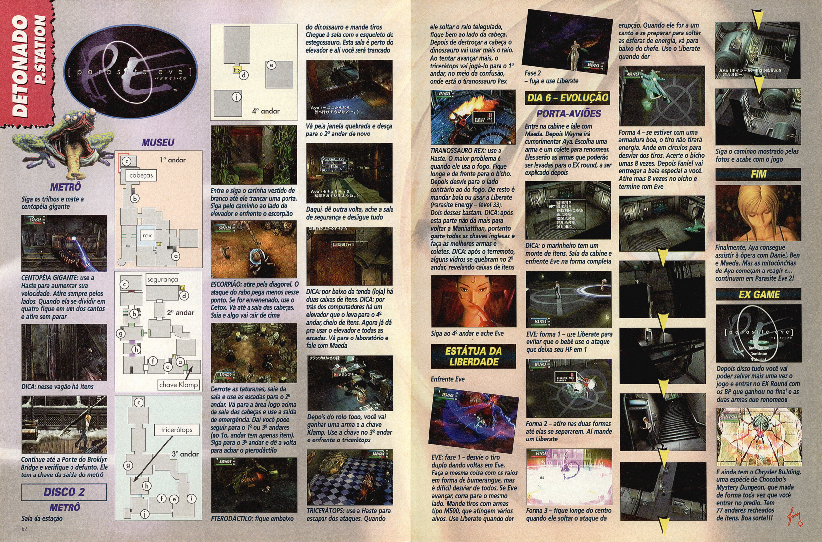 Revista Super Dicas Playstation Nº 6 Detonado Parasite Eve 2