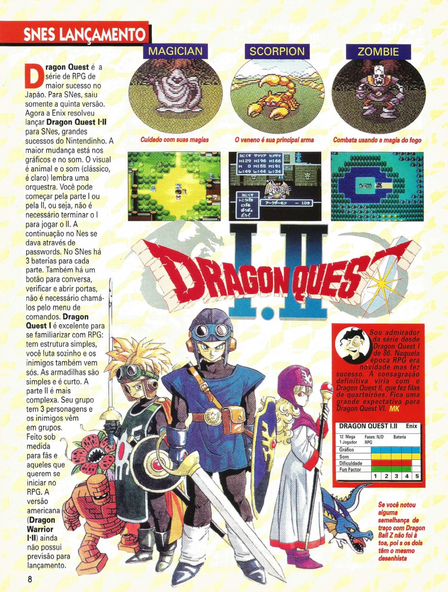 PO.B.R.E - Traduções - Super NES Dragon Quest I & II (Evilteam