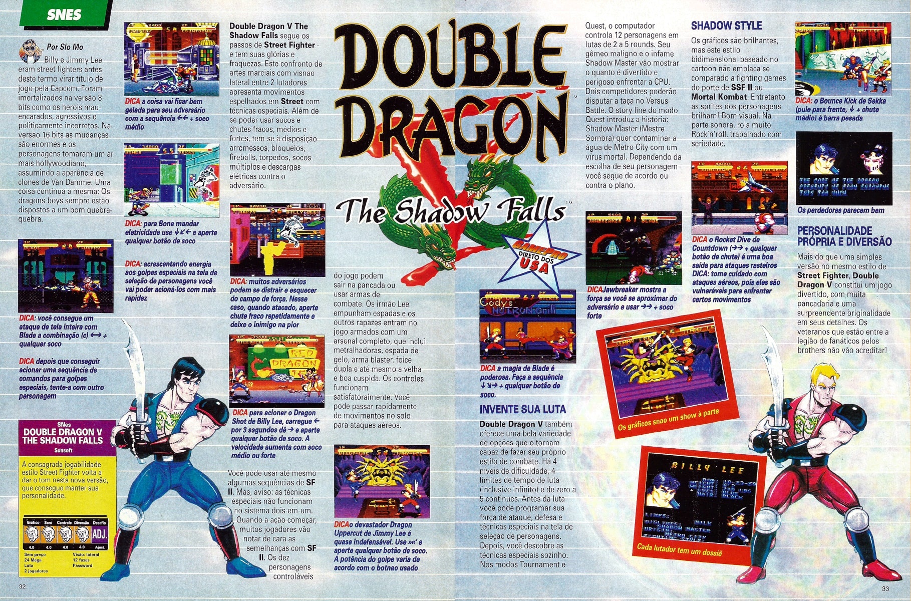 Double Dragon V The Shadow Falls (Super Nintendo