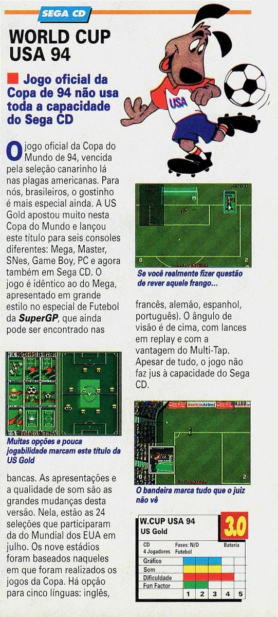 Buy World Cup USA 94 for MEGACD