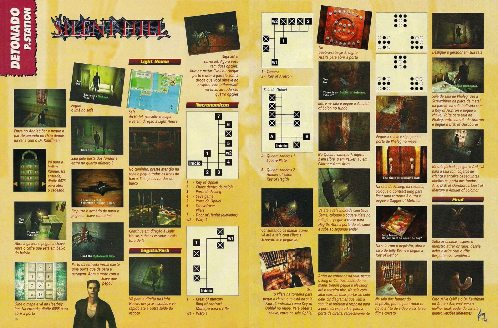 Detonado de Silent Hill do Playstation na Super GamePower Nº 61