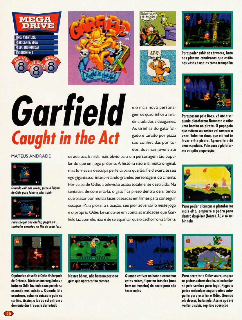 Este jogo ME Enganou - Historia Garfield Caught in the Act